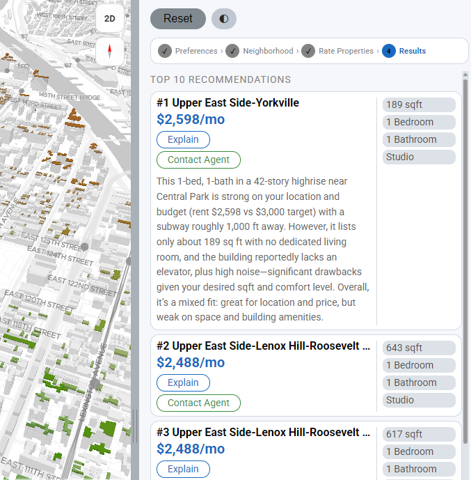 Property Cards and AI Explanations