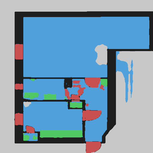 5-class segmentation mask