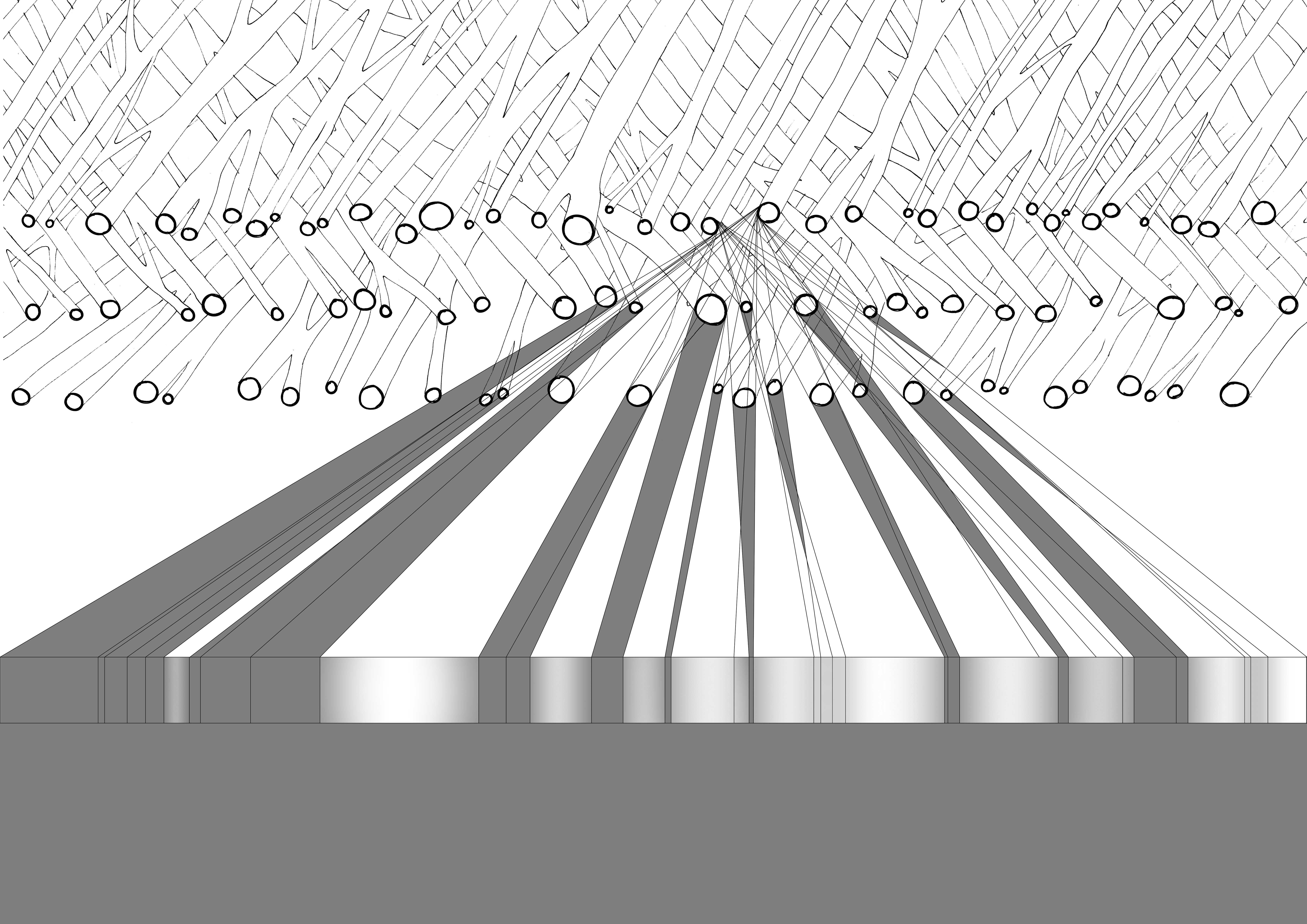 Diffuse light transmission through adaptive surface